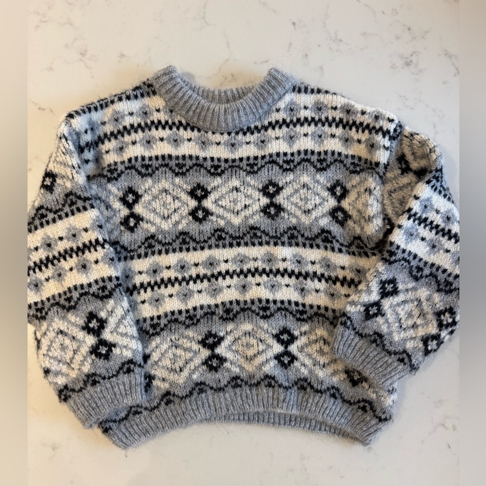 Zara Boys Crewneck Knit Sweater